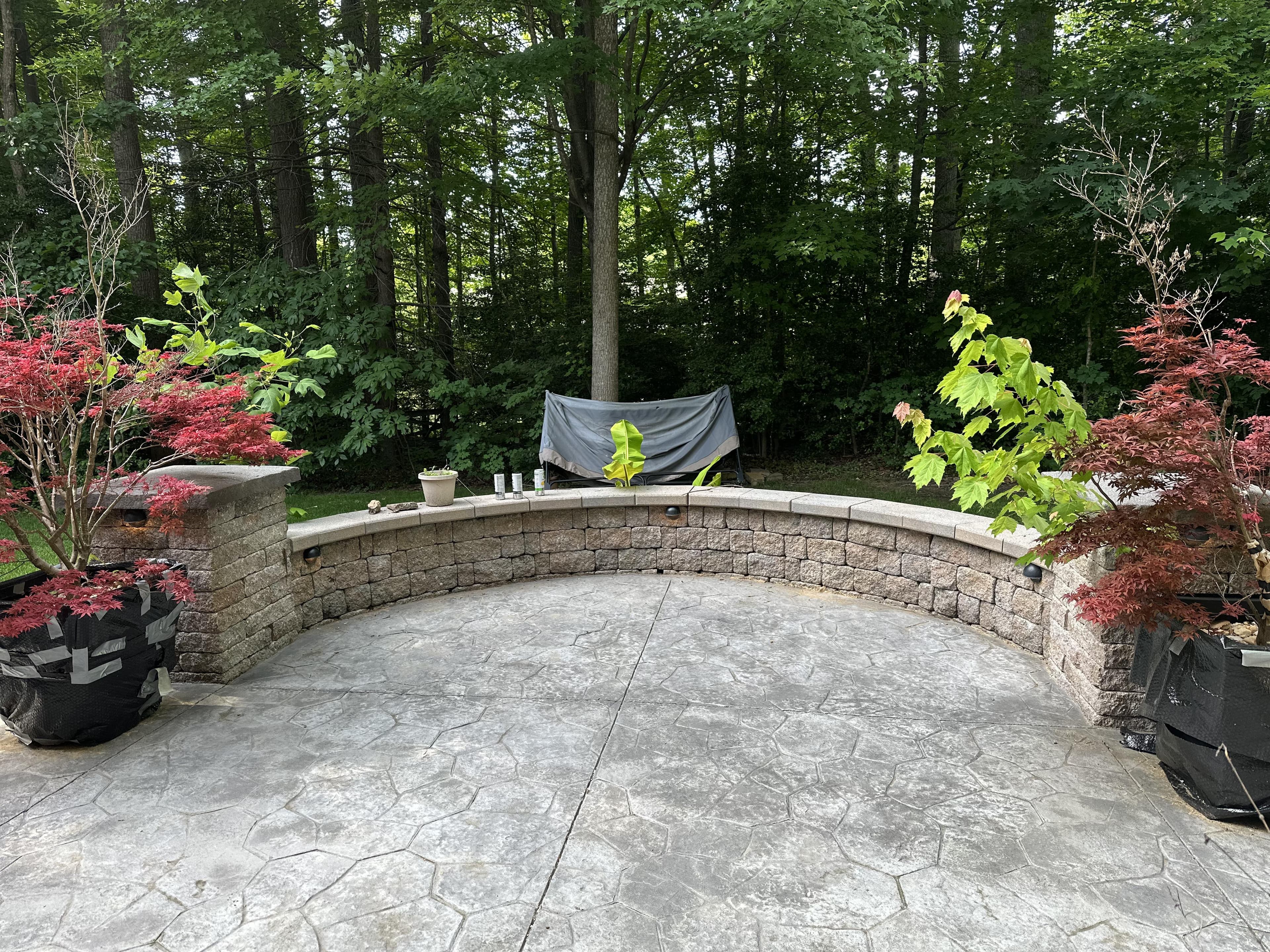 Bluestone patio finish